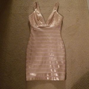 Bebe matte sequins dress